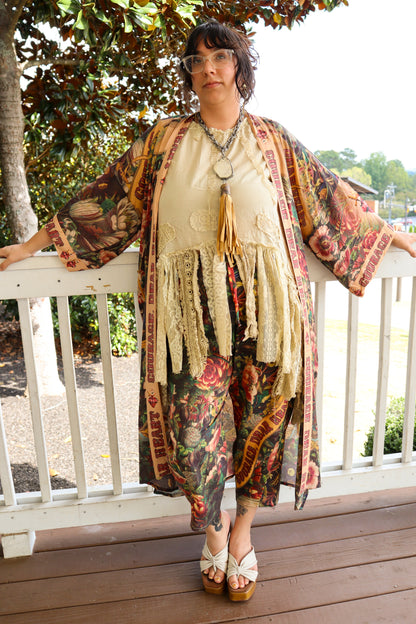 Courage Dear Kimono Duster Robe