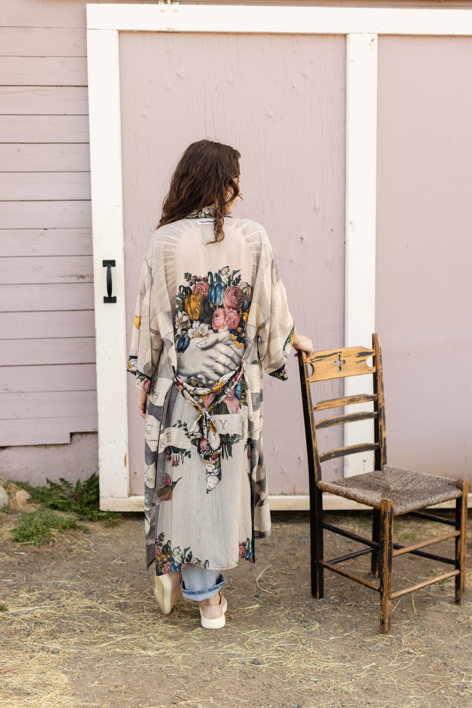 Take My Hand Opera Duster Full Length Kimono Robe