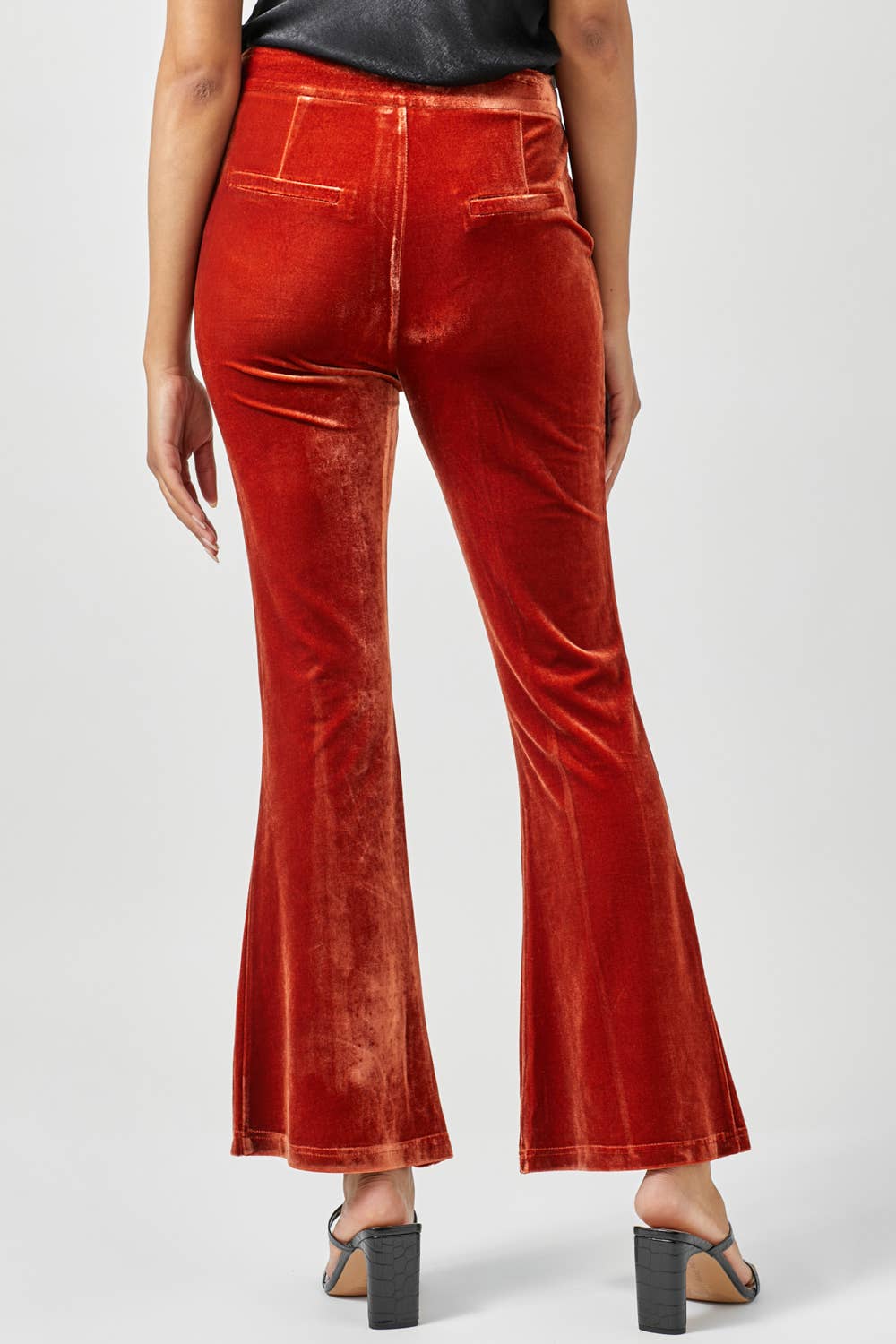 Sale - The Zenna Velvet Flare Trousers