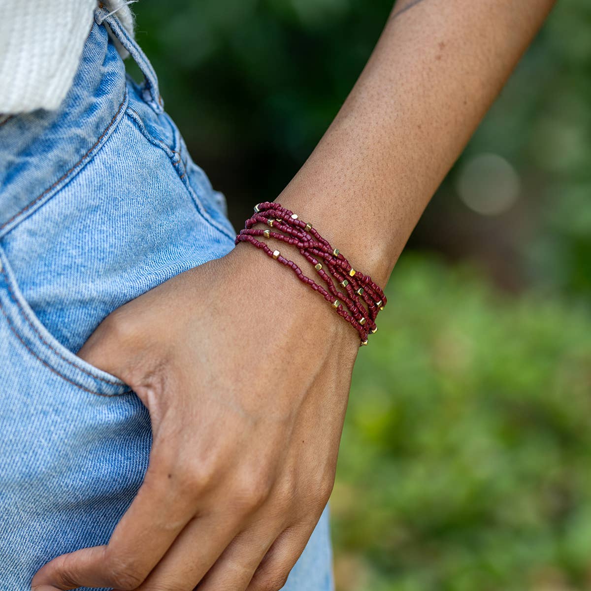 The Stack Seedbead Stretchy Bunch Bracelets - Multiple Color Styles