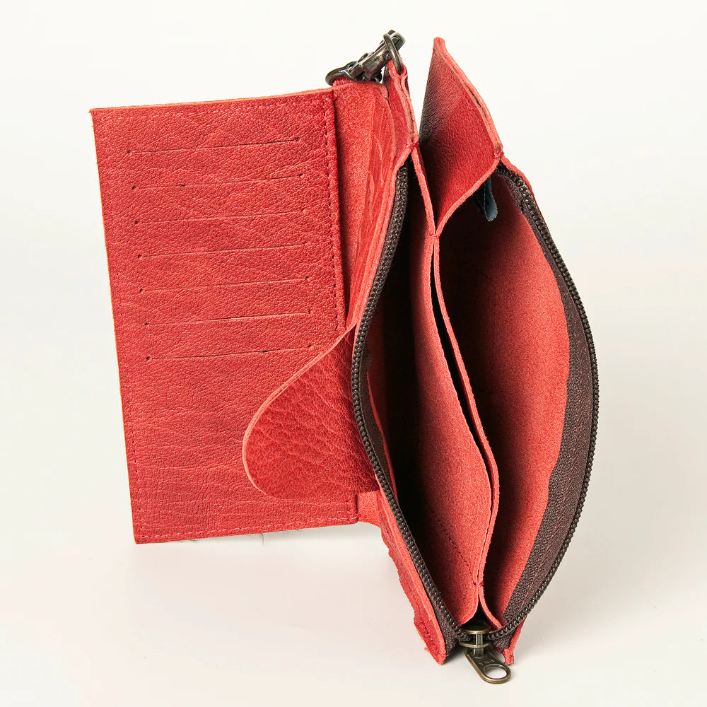 The Bella Leather Wallet Clutch