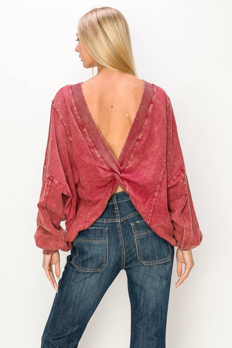 Sale The Deb MineralWash Twisted Reversible Top