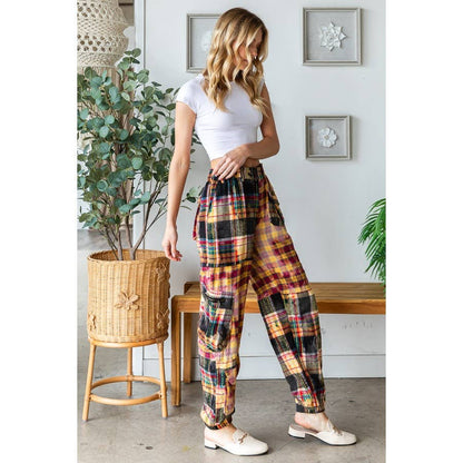 SALE Not the First Rodeo Plaid Jogger Pants