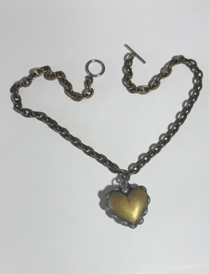 Heart of Brass Necklace