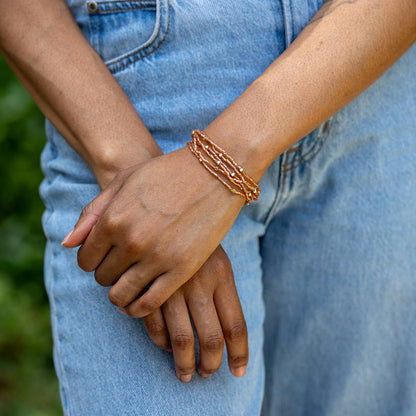 The Stack Seedbead Stretchy Bunch Bracelets - Multiple Color Styles