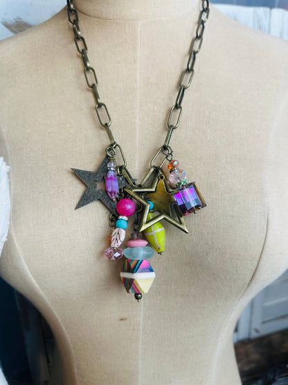 Gypsy Junk Chunky Necklace in Original Sorbet