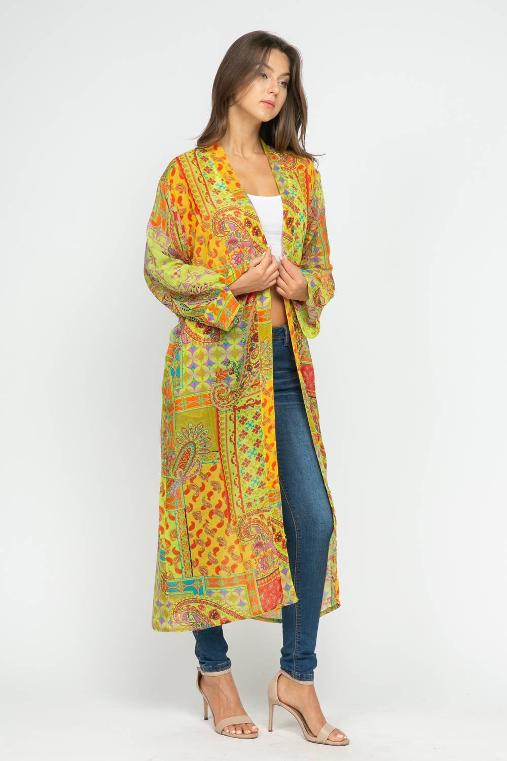 Final Sale - Serena Printed Summer Layering Kimono