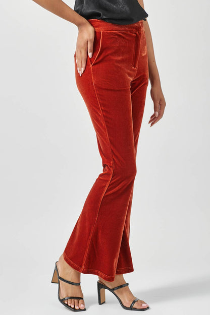 Sale - The Zenna Velvet Flare Trousers