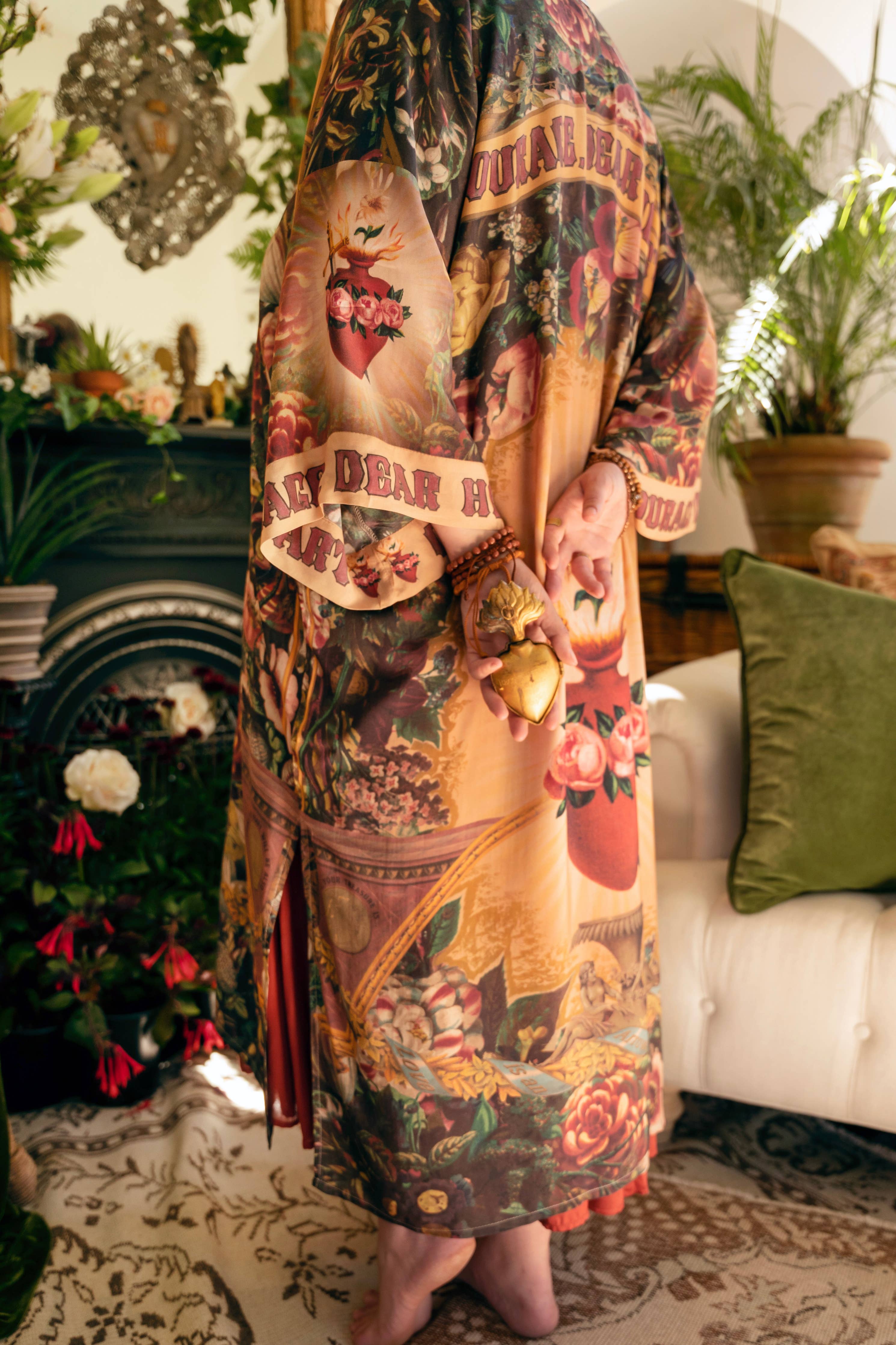 Courage Dear Kimono Duster Robe