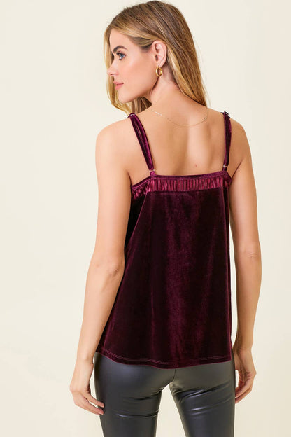 The Zenna Mixed Velvet Cami