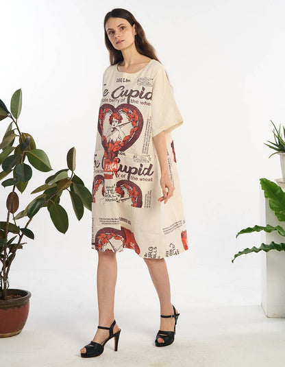 The Cupid Lightweight Cotton Midi Dress