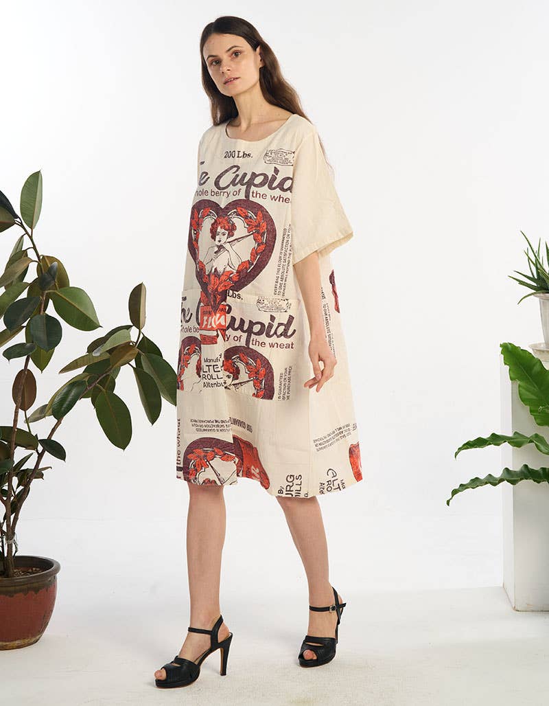 The Cupid Lightweight Cotton Midi Dress