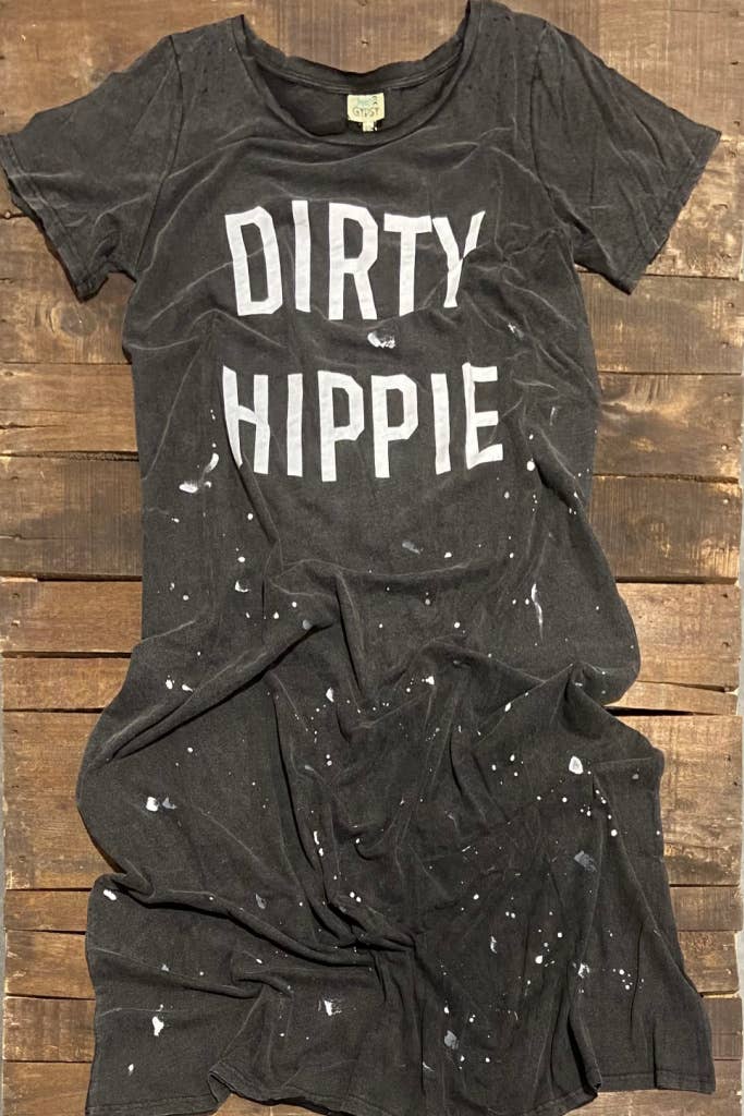 Dirty Hippie Dress - Vintage Black: ONE SIZE