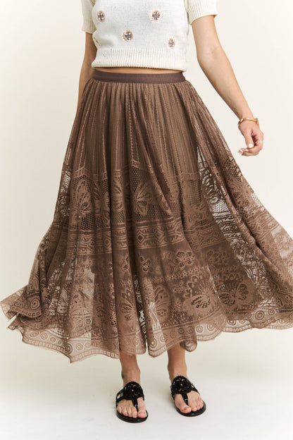 SALE The Sarah Elastic Waist Skirt