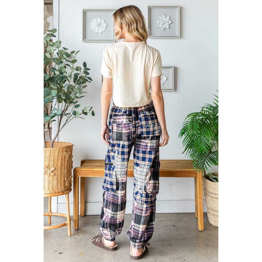 SALE Not the First Rodeo Plaid Jogger Pants