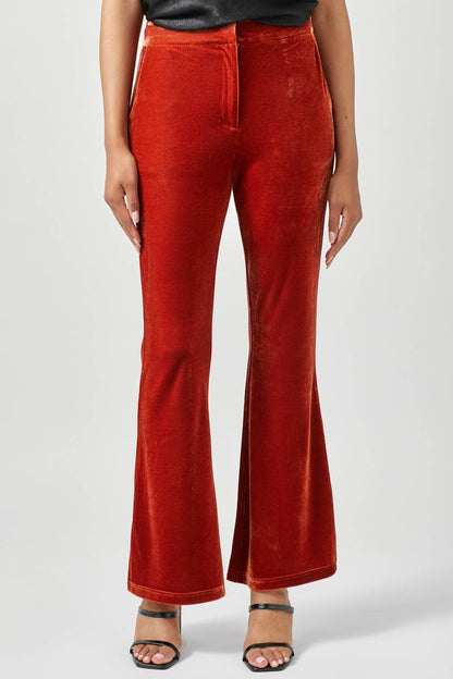 Sale - The Zenna Velvet Flare Trousers