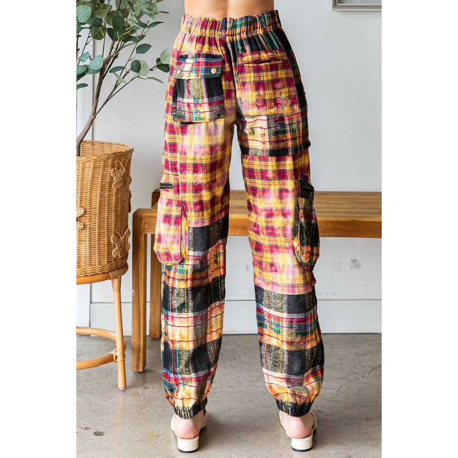 SALE Not the First Rodeo Plaid Jogger Pants