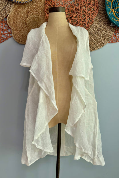 Everyday Casual Linen Vest