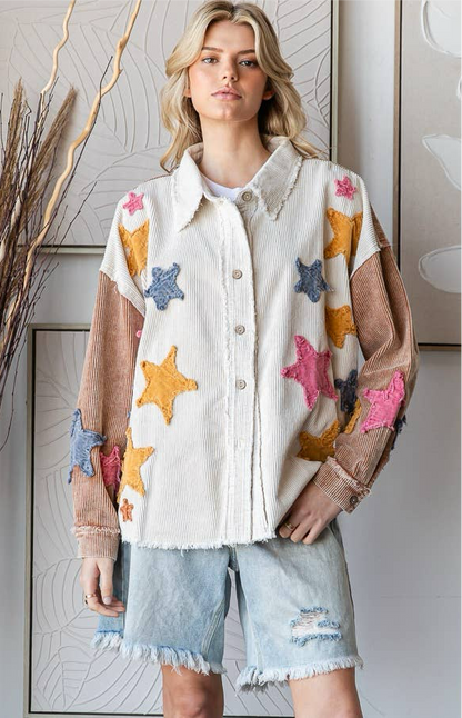 Final Sale - Star Light Button Down Top