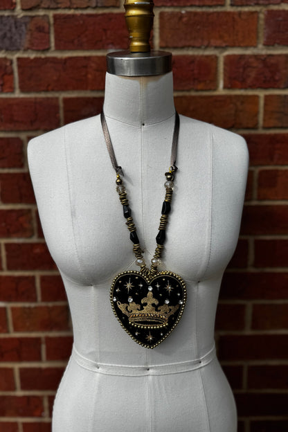 Queendom Heart Pillow Necklace