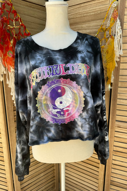 Sale - Grateful Dead Chaser Yin Yang Crop Top