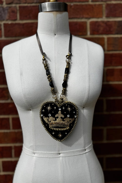 Queendom Heart Pillow Necklace