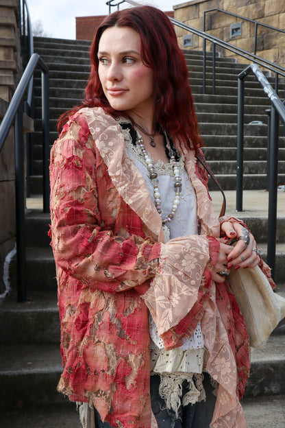 Shabby Chic Cut Out Vintage Inspired Jacket