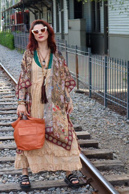 Dreamweaver Bamboo Bohemian Kimono with Zodiac Signs