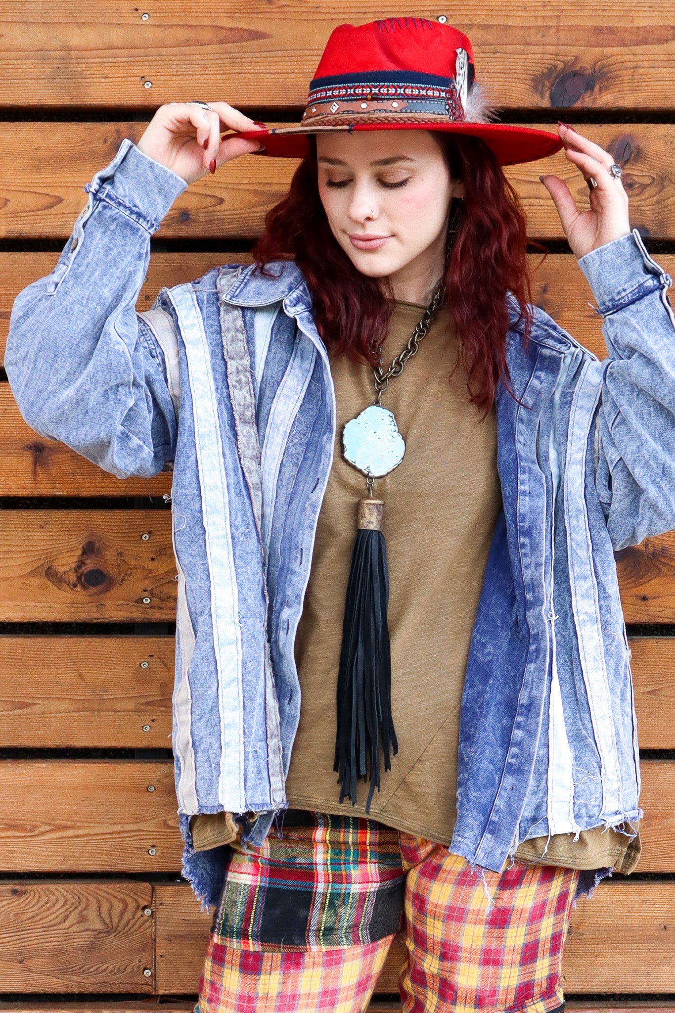 Final Sale - Denim Dream Striped Jacket Button Down