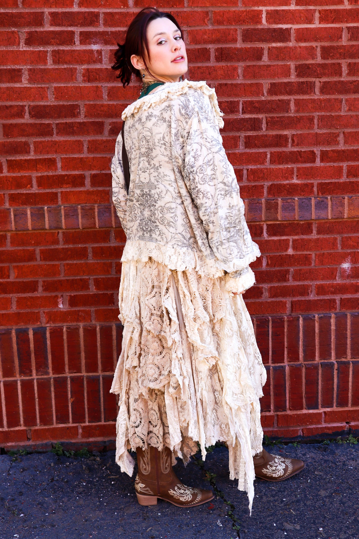 Vintage Lace Toile Shacket