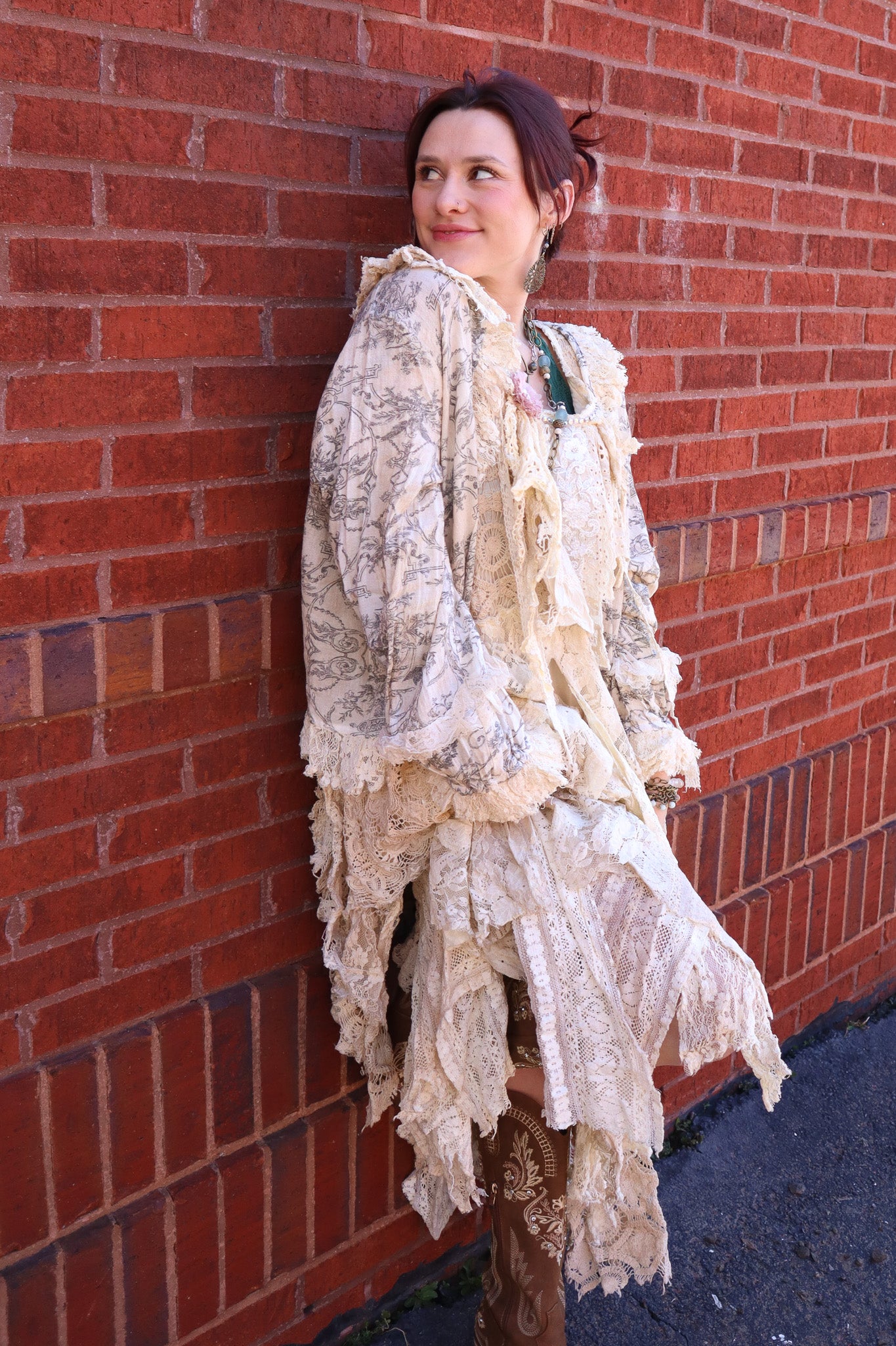 Vintage Lace Toile Shacket