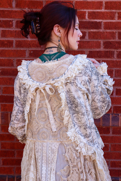 Vintage Lace Toile Shacket