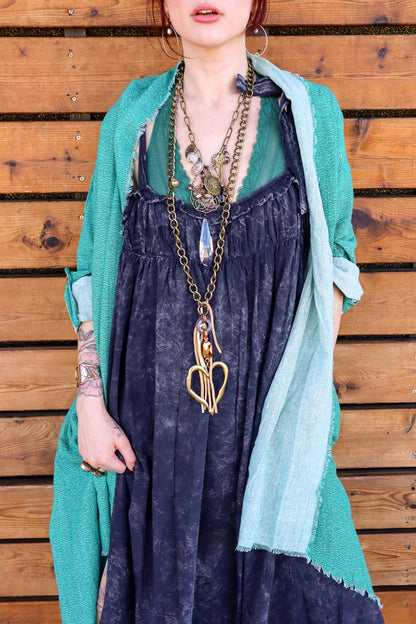 Gypsy Junk Chunky Boho Hippie Necklace