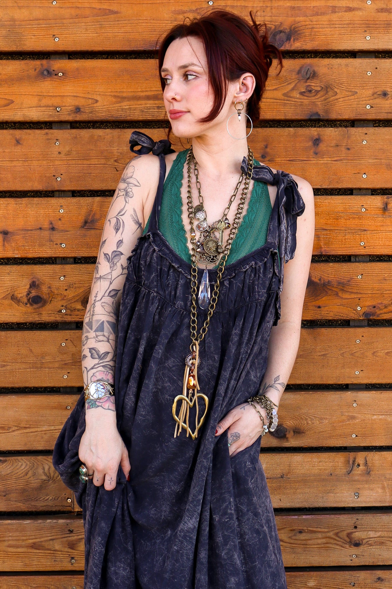 Gypsy Junk Chunky Boho Hippie Necklace