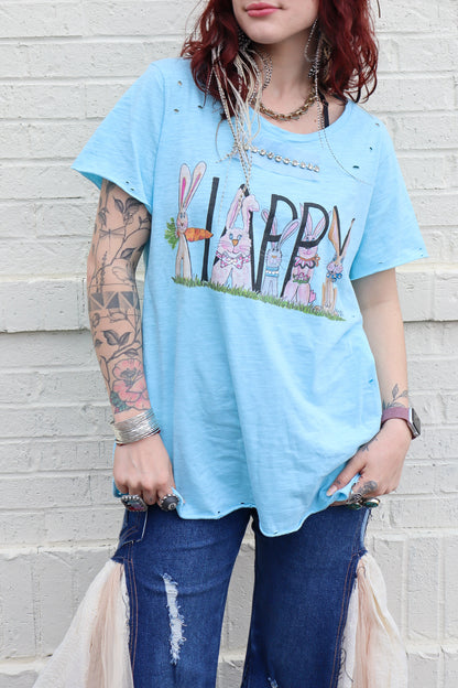 A Rare Bird Happy Bunny Tee