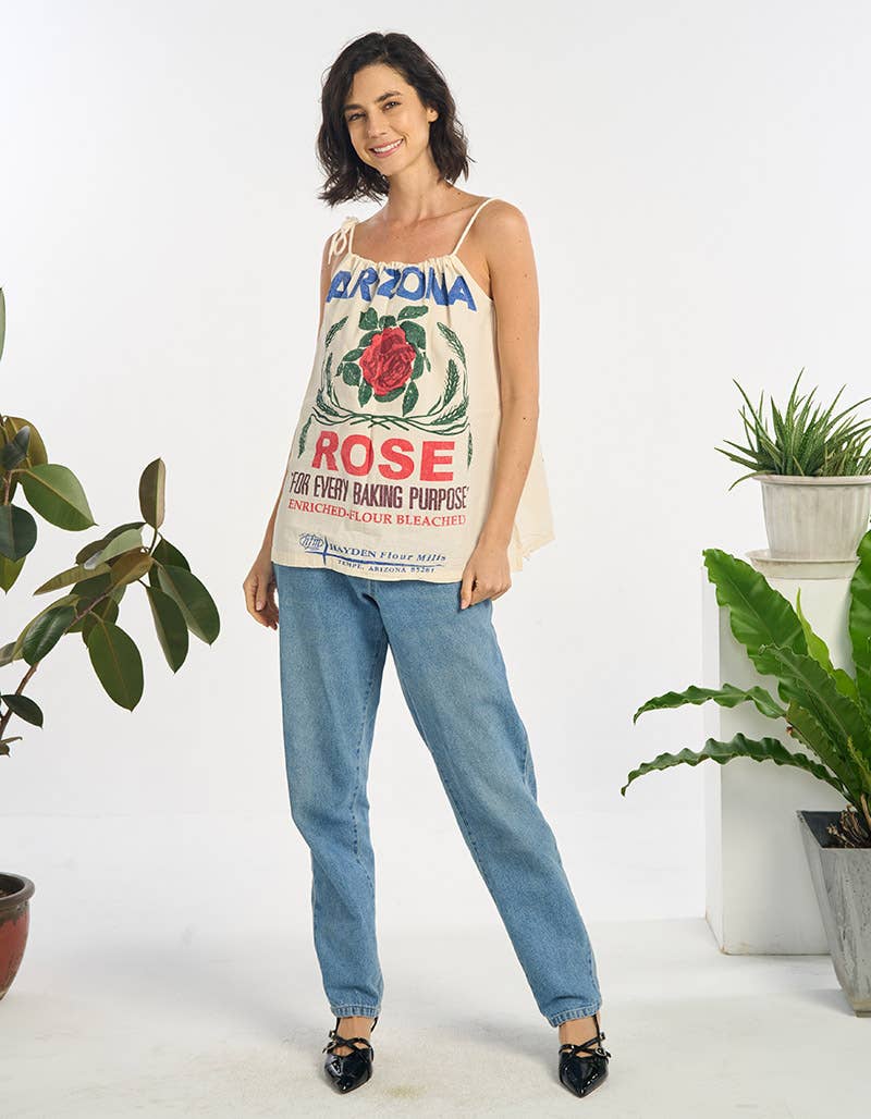 No Thorn Rose Printed Tank Top