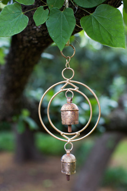 Ushas Dawn Short Rustic Bell Wind Chime - Handmade