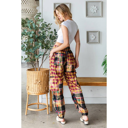 SALE Not the First Rodeo Plaid Jogger Pants