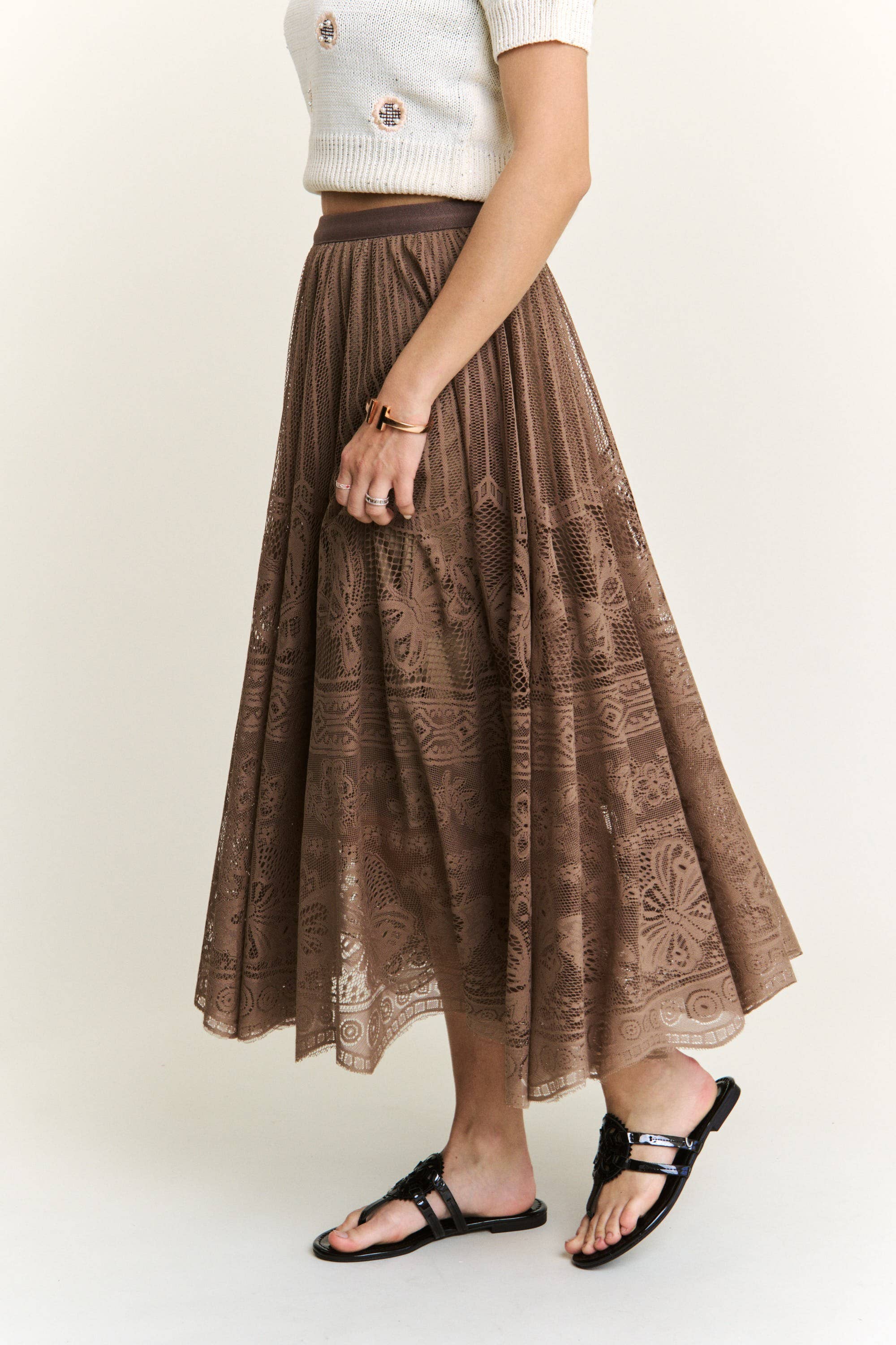 SALE The Sarah Elastic Waist Skirt