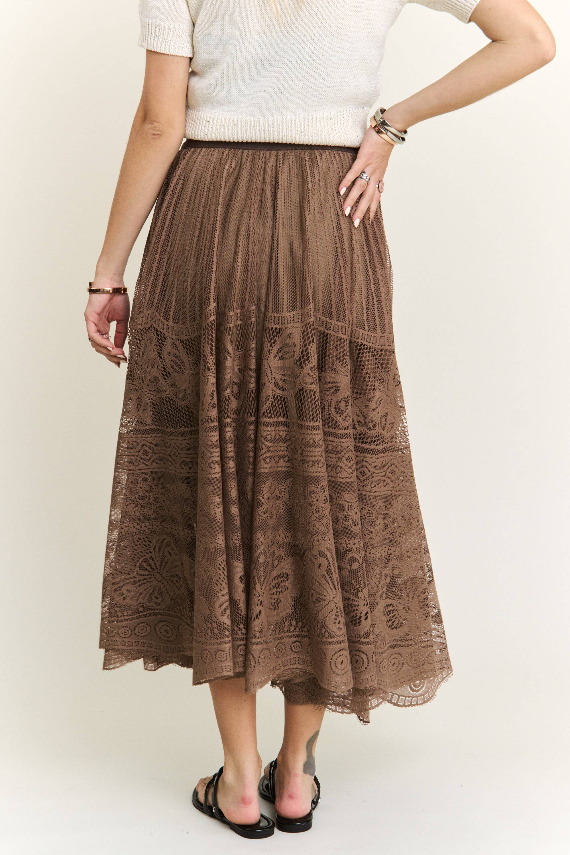 SALE The Sarah Elastic Waist Skirt