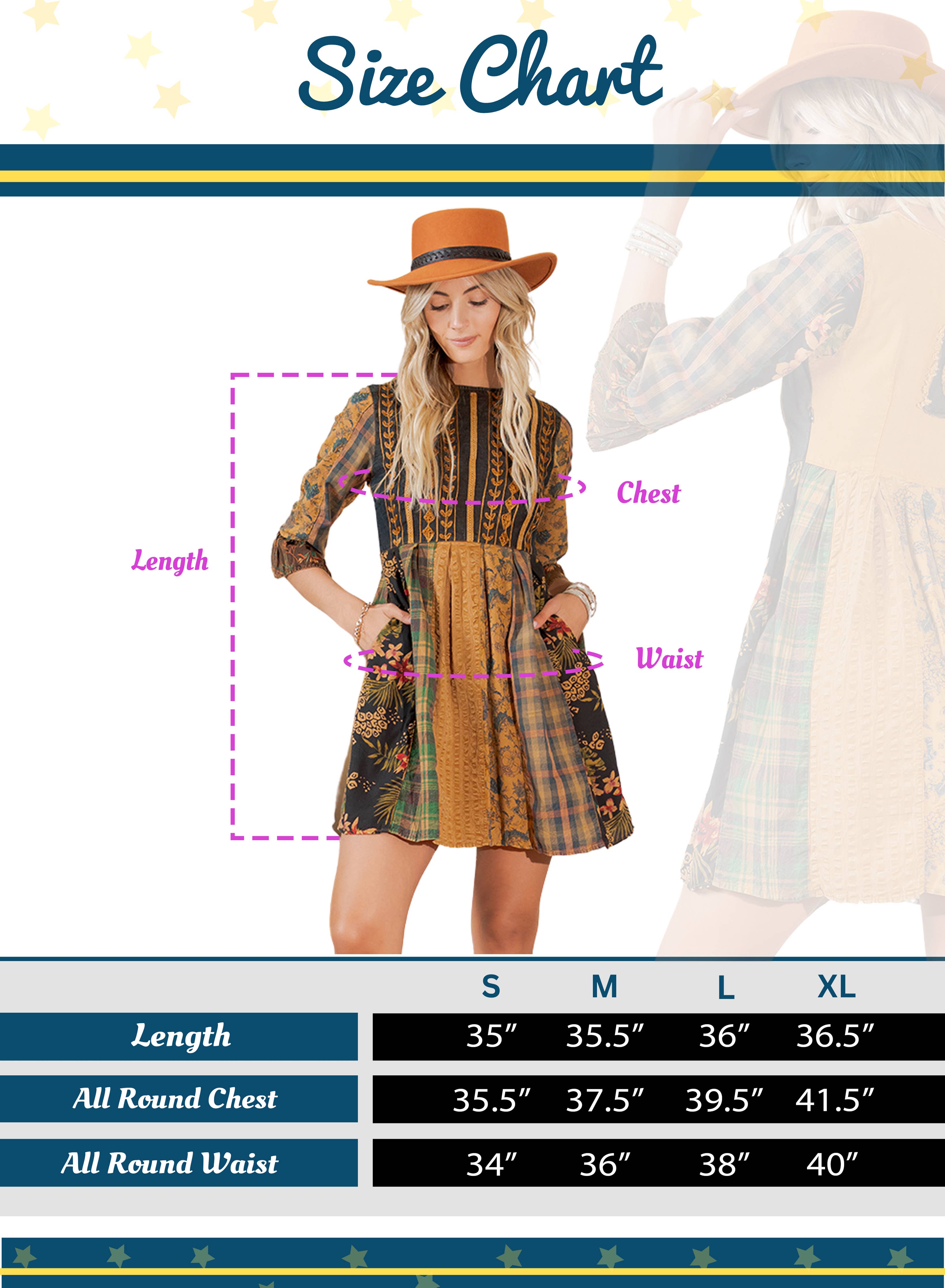 Sale - Rustic Bohemian: Fit and Flare Patchwork Mini Dress