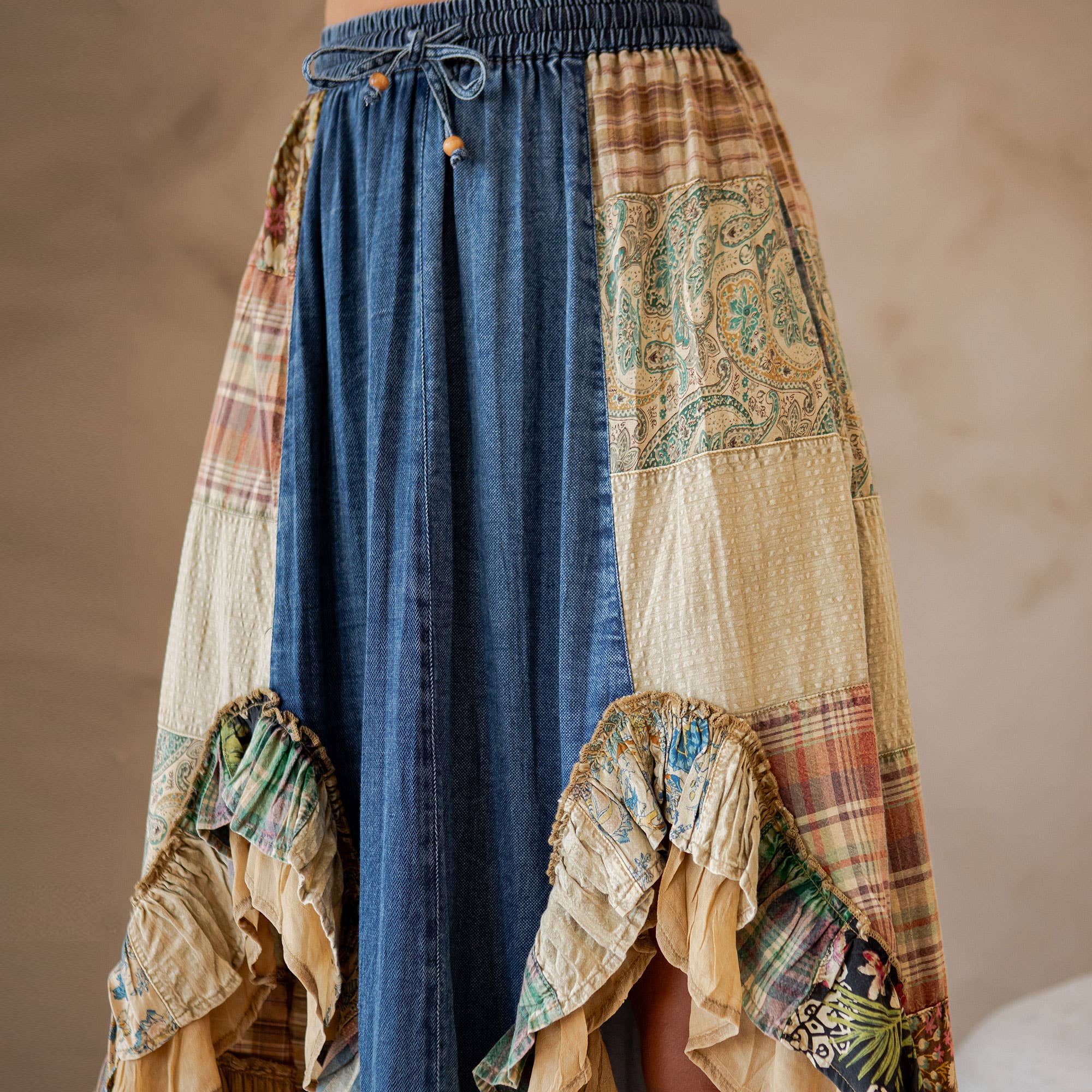 Shelly Western Patched Skirt