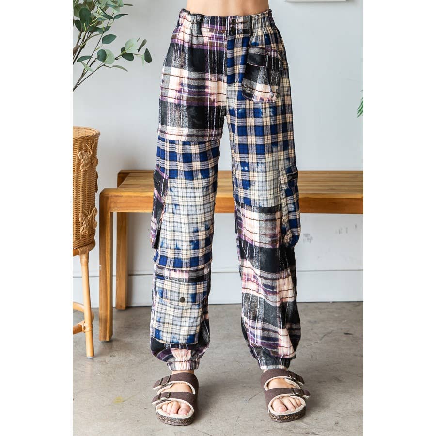 SALE Not the First Rodeo Plaid Jogger Pants