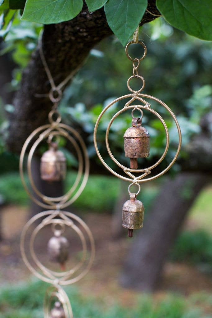 Ushas Dawn Short Rustic Bell Wind Chime - Handmade