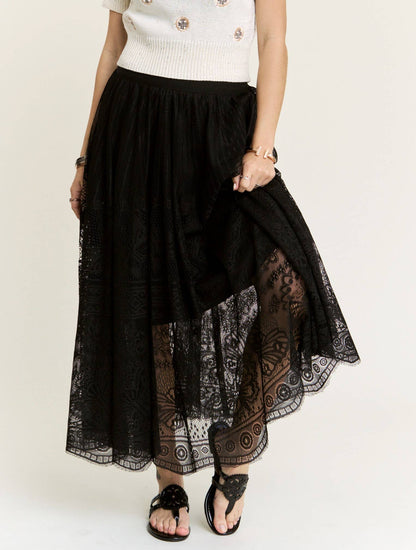 SALE The Sarah Elastic Waist Skirt