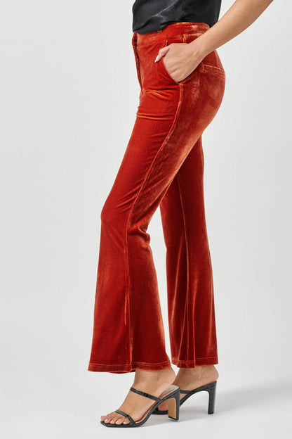 Sale - The Zenna Velvet Flare Trousers