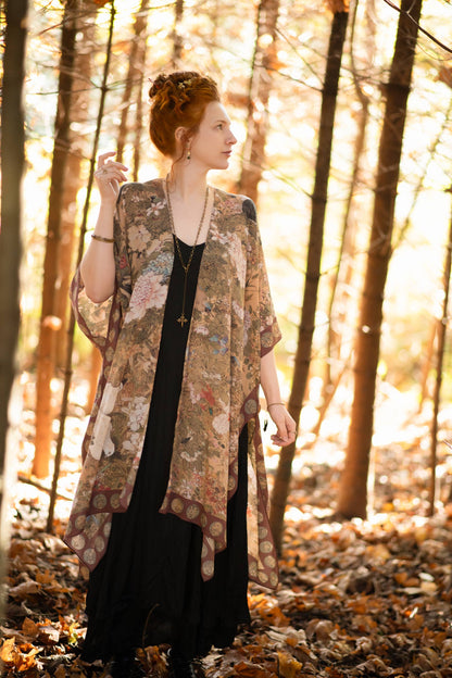 Dreamweaver Bamboo Bohemian Kimono with Zodiac Signs