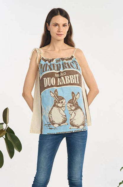 Hoppin' About Rabbit Printed Tank Top