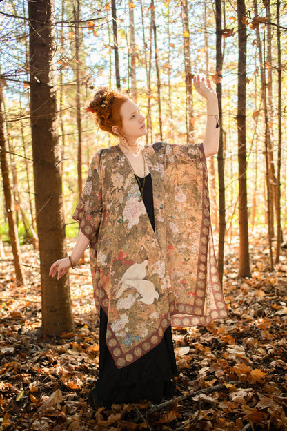 Dreamweaver Bamboo Bohemian Kimono with Zodiac Signs