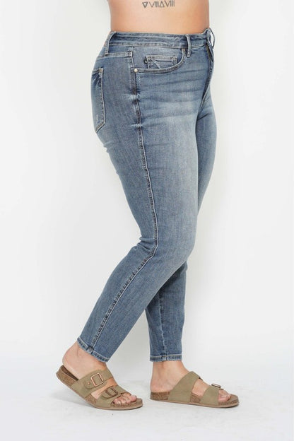 Sale - Judy Blue - The Haley Classic MW High Waist Skinny Jean w/ Tummy Control